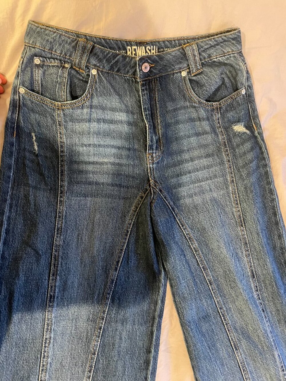 Rewash Brand Los Angeles Wide Leg Jeans Size 11/30 - Picture 3 of 8